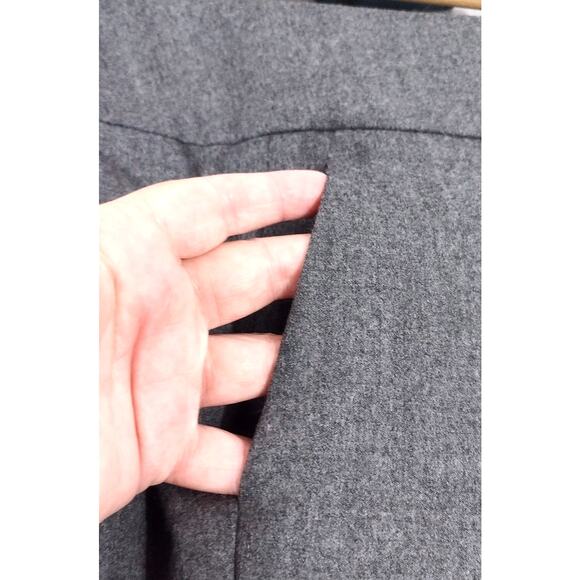 Talbots Heritage Flare Gray Wool Trouser Pants 10 - Picture 6 of 14